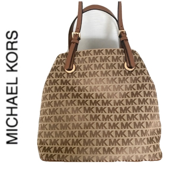 NWT authentic MK signature monogram tote brown - Picture 5 of 6